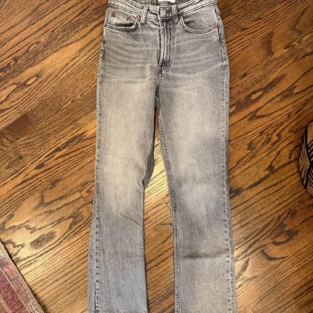 ** Zara grey denim jeans **